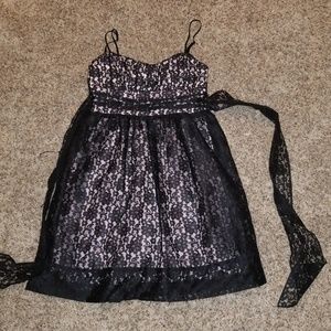 Junior small lace detail sheet dress